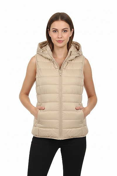 Kratká Dámská Vesta Béžová ONLY Vel. XS