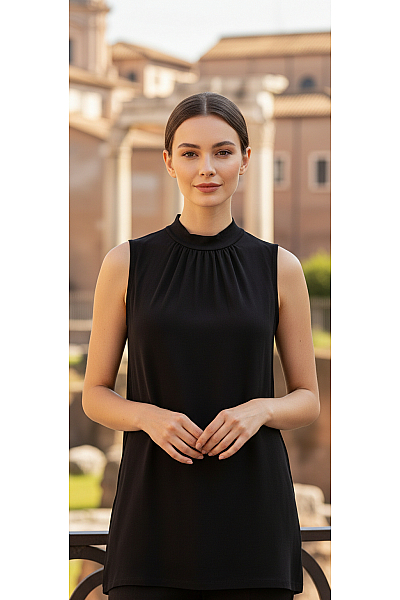 Jednoduché Dámské Tričko Černé Vel. 34