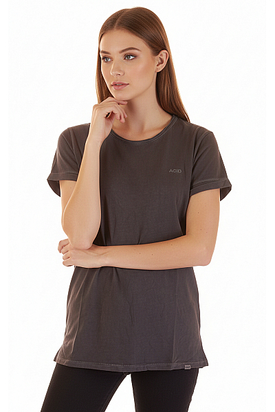 Dámské Tričko S Potiskem Šedé Vel. S