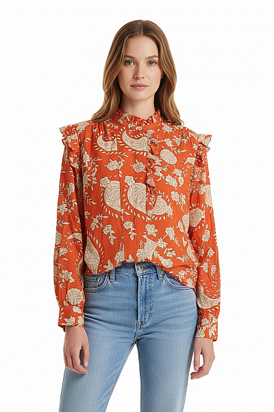 Dámská Košile Oranžová Jake*s Vel. 38