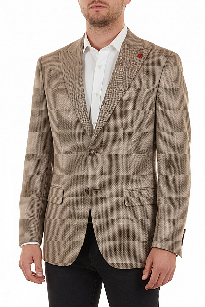 SELECTED Společenské Pánské Sako Béžové Outlet Vel. 46