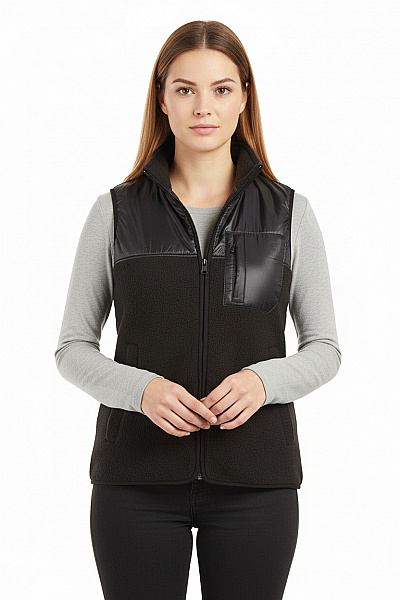 Dámská Vesta Černá THREADBARE Second Hand