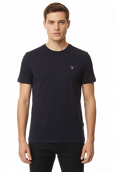 GANT Jednoduché Pánské Tričko Modré Vel. S