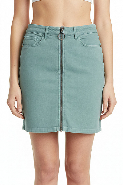 Džínová  Sukně Zelená Ichi Vel.  38