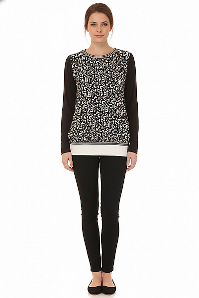 Gina Benotti Vzorovaná  Halenka Černobílá Vel. 36/38