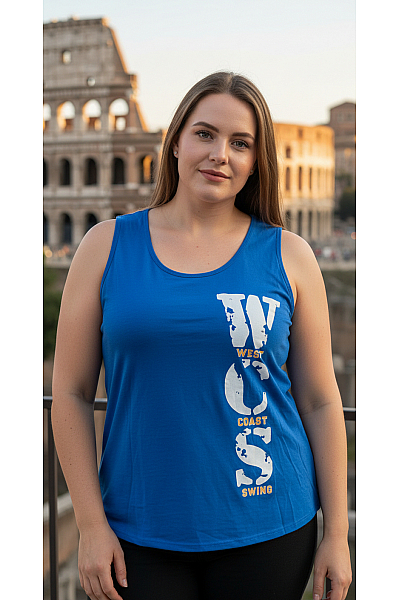 Dámské Tričko Modré Vel. XXL