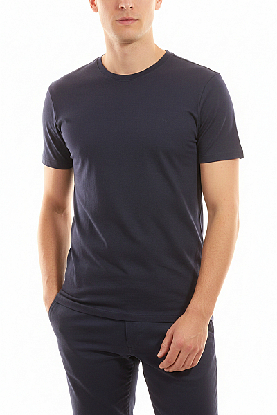 Jednoduché Pánské Tričko Modré THREADBARE Second Hand Vel. M