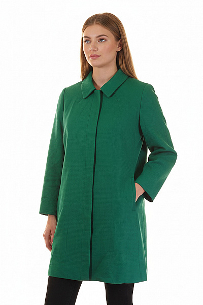 Krátký Dámský Kabát Zelený BENETTON Second Hand Vel. 40