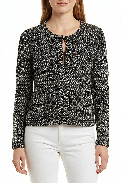 MORE & Dámský Cardigan Černobílý Vel. 36