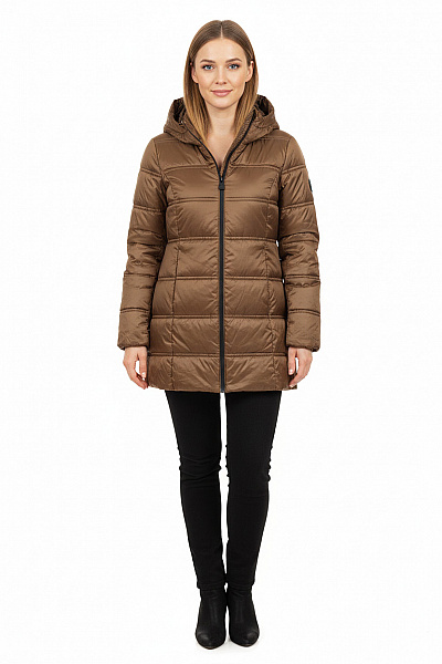 Prošívaná Dámská Bunda Hnědá TOM TAILOR Second Hand Vel. M