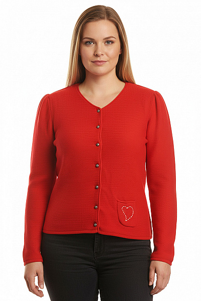 Stockerpoint Dámský Cardigan Červený Second Hand Vel. 44