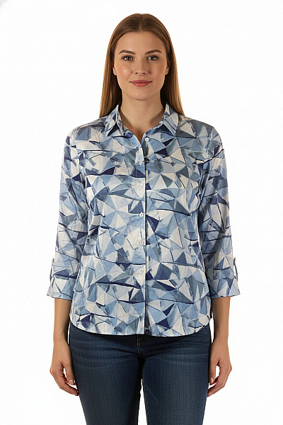 Dámská Košile Modrá Vel. XL