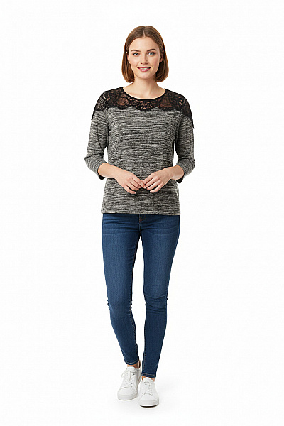 Dámský Pulovr Šedý YESSICA Vel. S