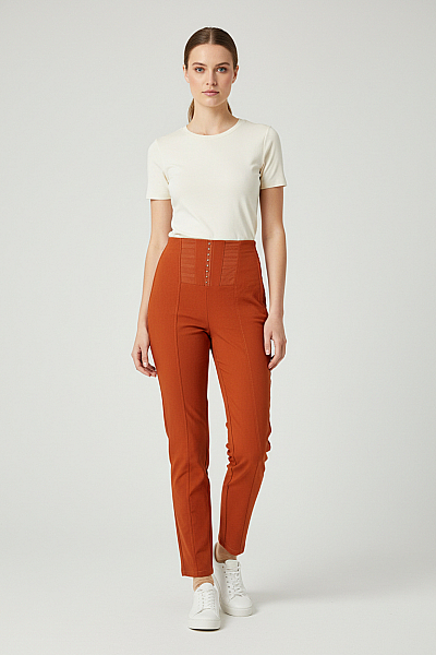 Orsay Dámské Kalhoty Rovné Hnědé Vel. 36