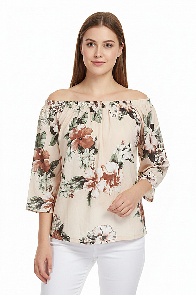 Melrose Vzorovaná  Halenka Barevná Second Hand Vel. 36