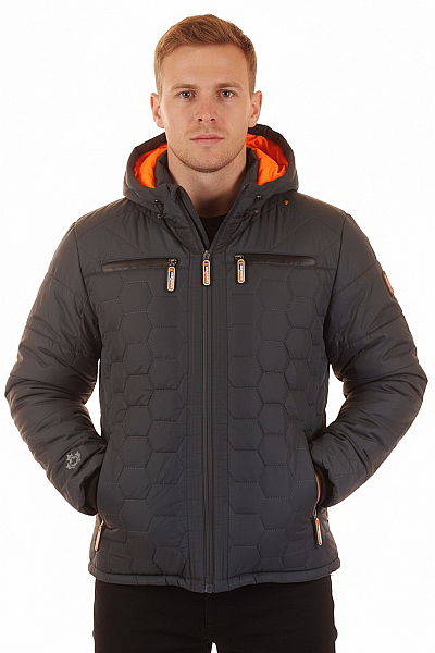 Pánská Bunda Šedá Vel. L