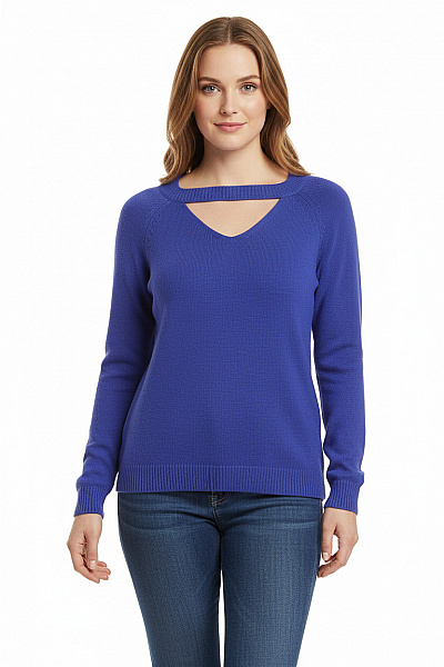 Dámský Svetr Modrý MOE Vel. S/M