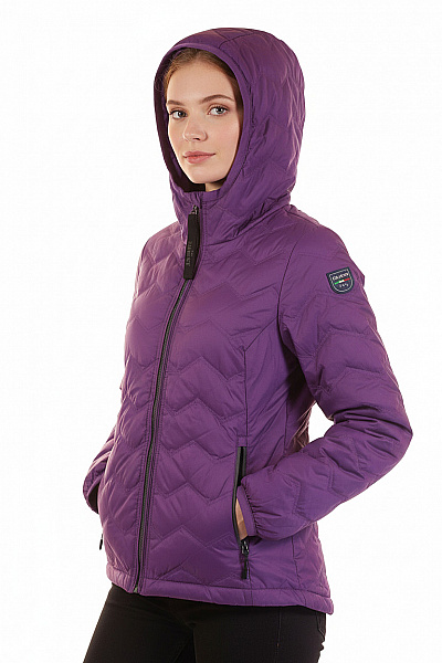 Prošívaná Dámská Bunda Fialová Dolomite Second Hand Vel. S