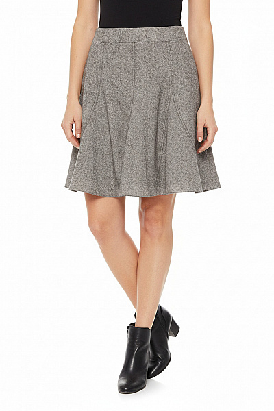 Esprit  Sukně áčková Vlněná Šedá Vel. 36