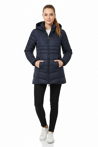 Prošívaná Dámská Bunda Modrá SUPERDRY Second Hand Vel. 38