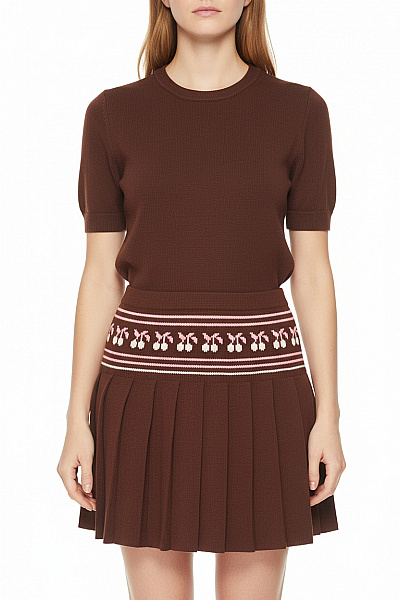 Plisováná  Sukně Hnědá Blutsgeschwister