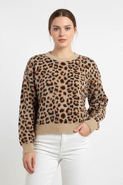 Dámský Pulovr Barevný MANGO Vel. L