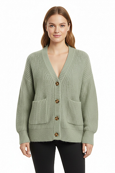 Dámský Cardigan Zelený ZARA Vel.  M