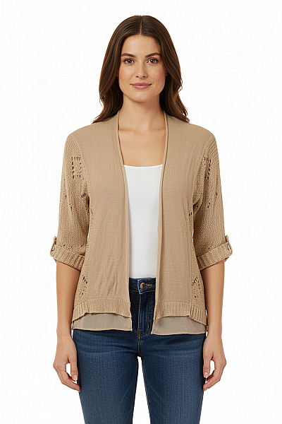 Dámský Svetr Béžový Cream Vel. M