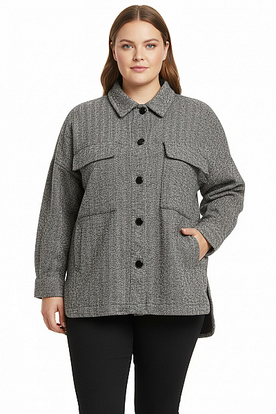 Dámský Kabát Šedý ZARA Vel.  M/L