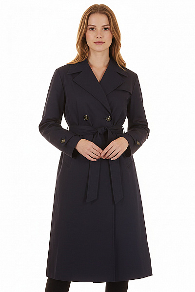 Dámský Trenčkot Modrý MANGO Vel. M