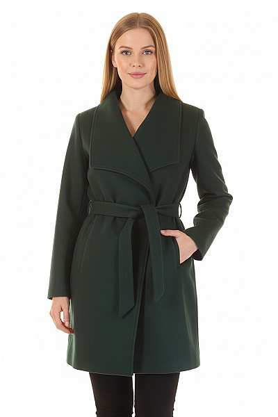 Krátký Dámský Kabát Zelený VILA Vel.  44