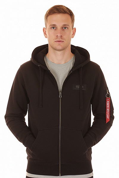 Pánská Mikina Černá Alpha Industries Vel. S