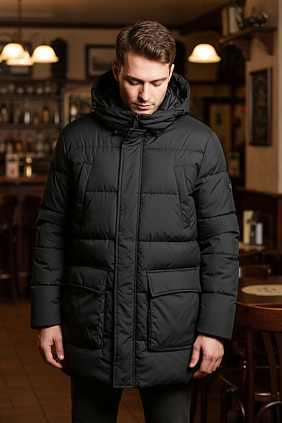 Marc O´Polo Pánská Bunda Černá Second Hand Vel. L