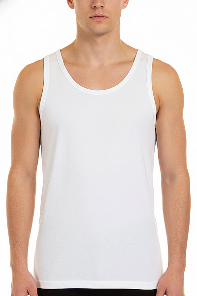 Hugo Boss Jednoduché Pánské Tílko Bavlněné Bílé
