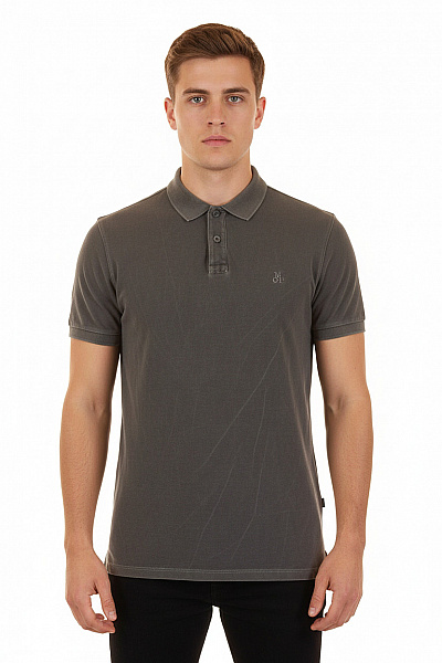 Pánské Tričko S Límečkem Šedé MC NEAL Vel. S