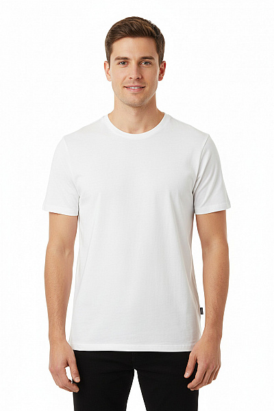 Jednoduché Pánské Tričko Bílé REVIEW Vel. S