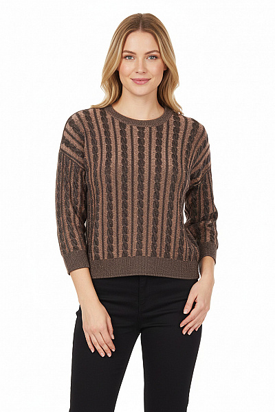 Dámský Svetr Hnědý Jake*s Vel. XL