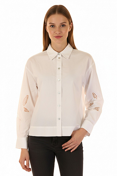 Dámská Košile Bílá Second Hand Vel. 34