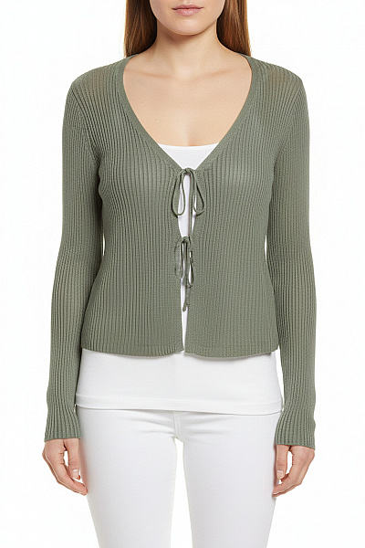 Dámský Cardigan Zelený MANGO Second Hand Vel.  XL