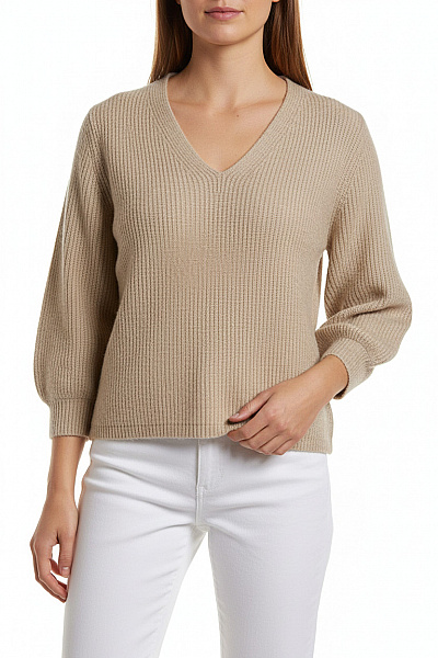 VILA Dámský Pulovr Béžový Vel.  L