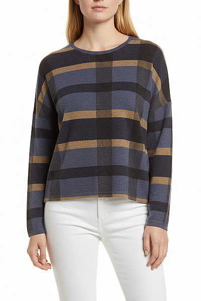 Vzorovaná Halenka S Dlouhým Rukávem Polyesterová Barevná Soyaconcept