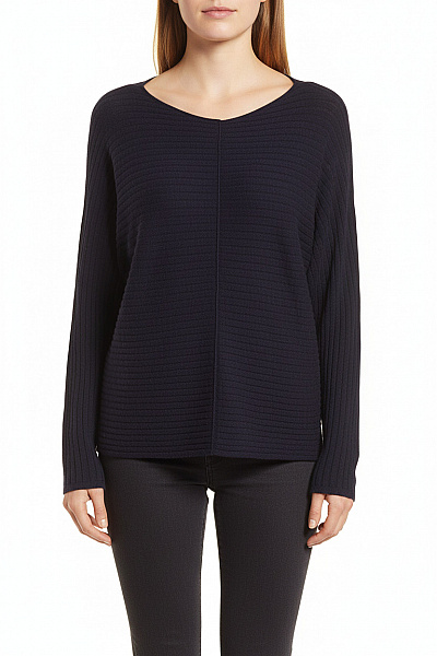 TOM TAILOR  Halenka Jednobarevná Modrá Second Hand Vel. M