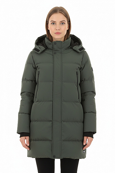 Dámská Zimní Dlouhá Bunda Zelená Cars Jeans Vel. L