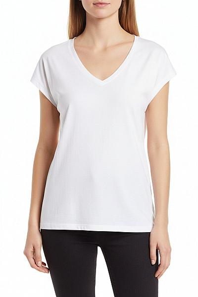 Jednoduché Dámské Tričko Bílé VILA Vel. XS