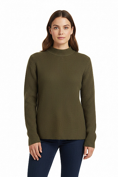 Dámský Svetr Zelený VILA Second Hand