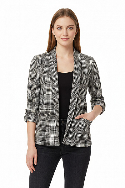 Dámské Sako Černobílý FB SISTER Vel. XS