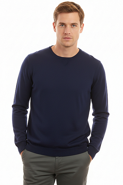 Pánský Pulovr Modrý PIAZZA ITALIA Vel. L