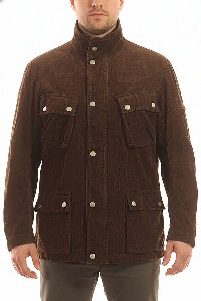 DANIEL HECHTER Pánská Přechodné Bundy Hnědá Second Hand Vel. 50