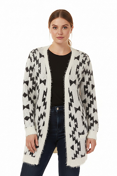 Dámský Svetr Černobílý