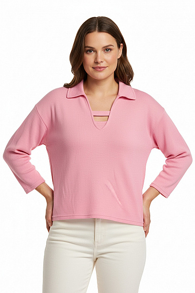 Dámský Pulovr Růžový